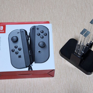 닌텐도 스위치 조이콘 그레이 + 충전 거치대