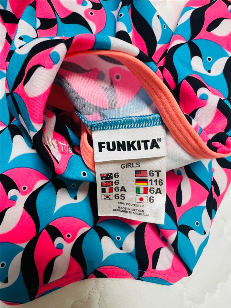 펑키타 키즈 수영복 6T--2