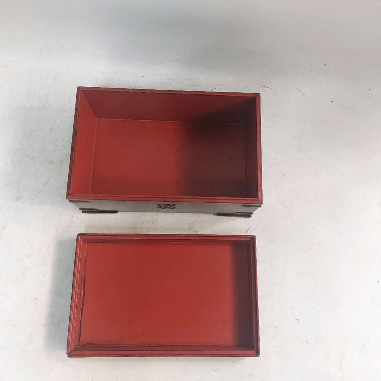 옛날 옻칠함. 고가구 - 민속품 . 자개함. 근대사 이미지