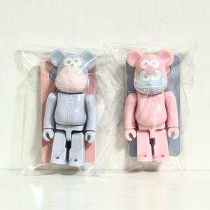 [한정판]베어브릭 - 48탄 세서미스트리트X젤라또피케 핑크+그레이