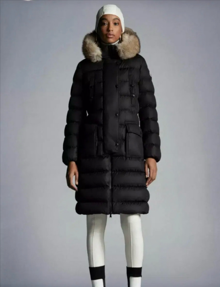 몽클레어 클로에 폭스퍼 롱패딩 이미지