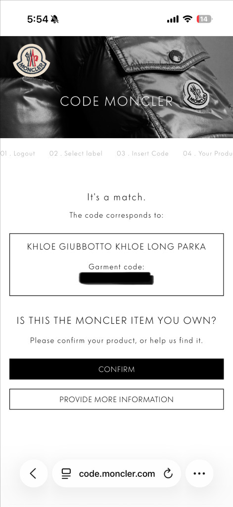 몽클레어 클로에 폭스퍼 롱패딩 이미지