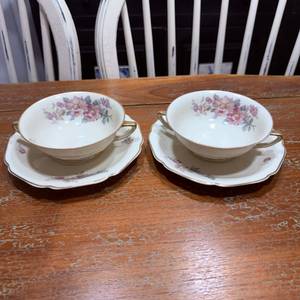 독일 앤틱 빈티지 바바리아 h&c 하인리히 양손잡이 스프볼 슾볼 2인조 이미지