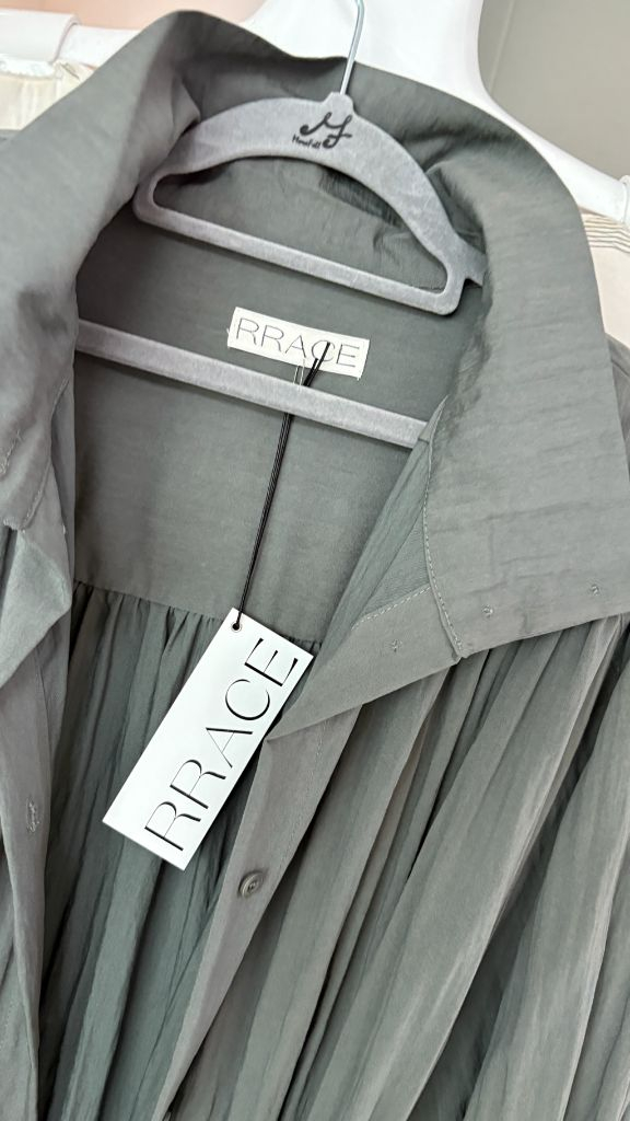 레이스 rrace 셔링 트렌치 원피스형 코트(새상품) 이미지