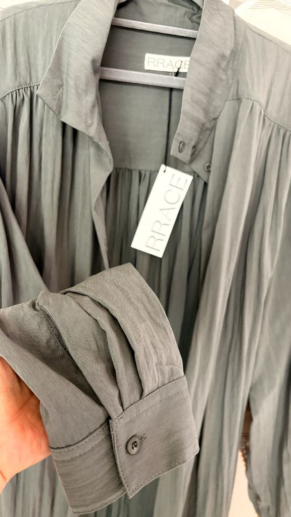 레이스 rrace 셔링 트렌치 원피스형 코트(새상품) 이미지