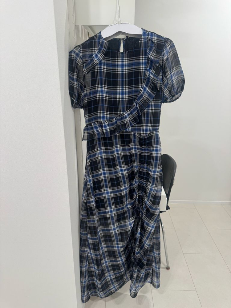 마쥬 란자 체크 롱원피스s--3