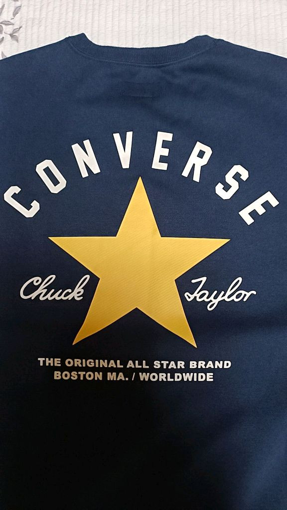 컨버스 기모맨투맨 아동13-15세 가슴52 기장64 이미지