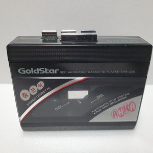 80년대 금성 골드스타 아하 AHHA 미니 카세트 라디오 THR-206 기계식 워크맨 수리용 부품용 택포 이미지