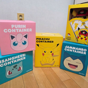 포켓몬 컨테이너+피카츄 인형