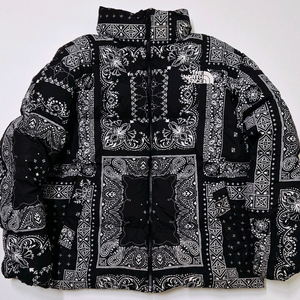 (L/100) 노스페이스 페이즐리 눕시 패딩 우모복 아이더