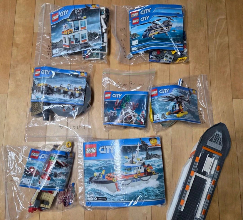 레고 브릭 대량 (시티, 히든 사이드, 정글, 해양경찰, 북극탐사) 이미지