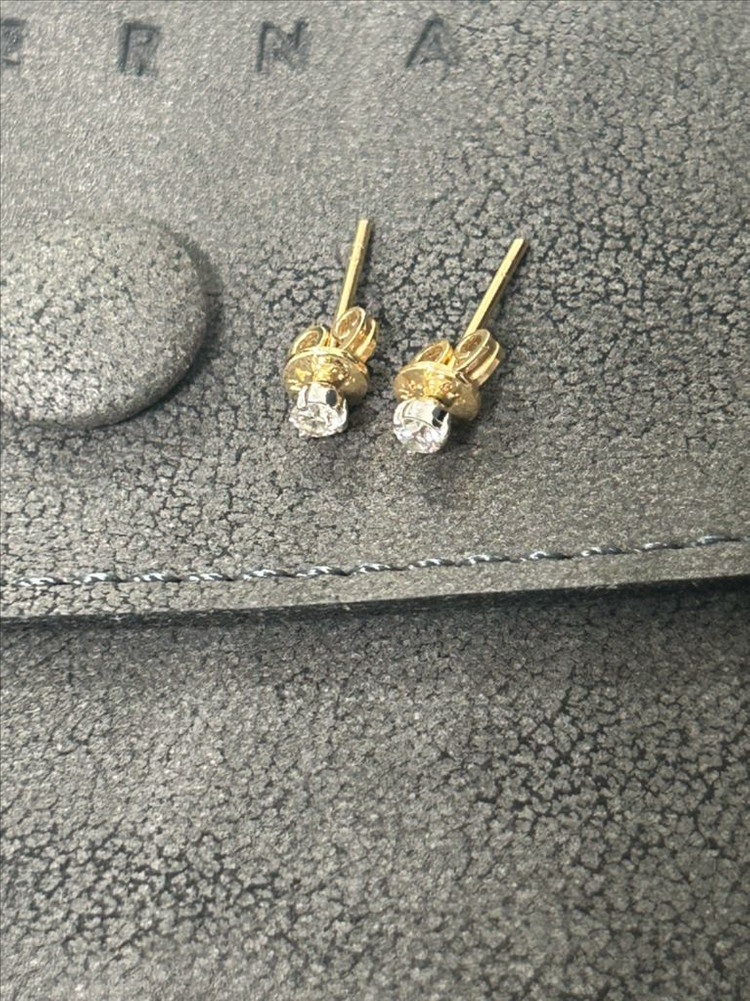14k 예르나 천연 다이아몬드 귀걸이들 판매합니다--1