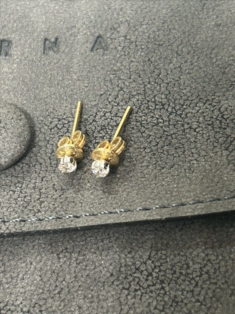 14k 예르나 천연 다이아몬드 귀걸이들 판매합니다--2