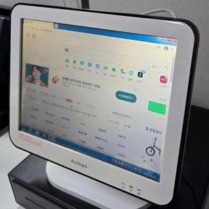 애니샵S중고포스기 터치모니터 배달용POS 주문보조포스단말기 이미지