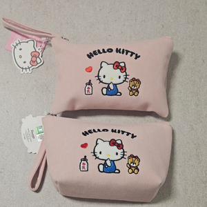 키티코듀로이파우치 지갑