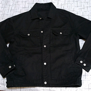 스파오 블랙데님자켓 100 가슴58 기장70