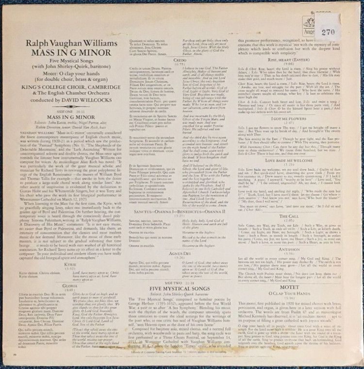 클래식LP_본 윌리엄스- Mass in G Minor--1