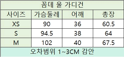10장 한정수랑) 꼼데가르송 가디건 블랙/그레이--6