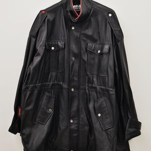 레더 오버사이즈 자켓