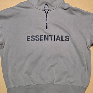 에센셜 반집업 맨투맨