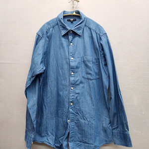 유니클로 원포켓 데님 셔츠 L(L)