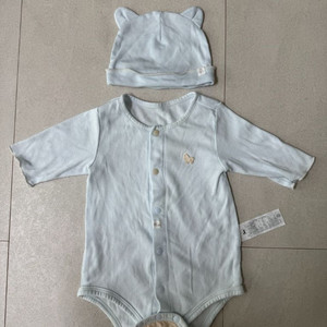 에뜨와 바디슈트 및 모자 세트 12M