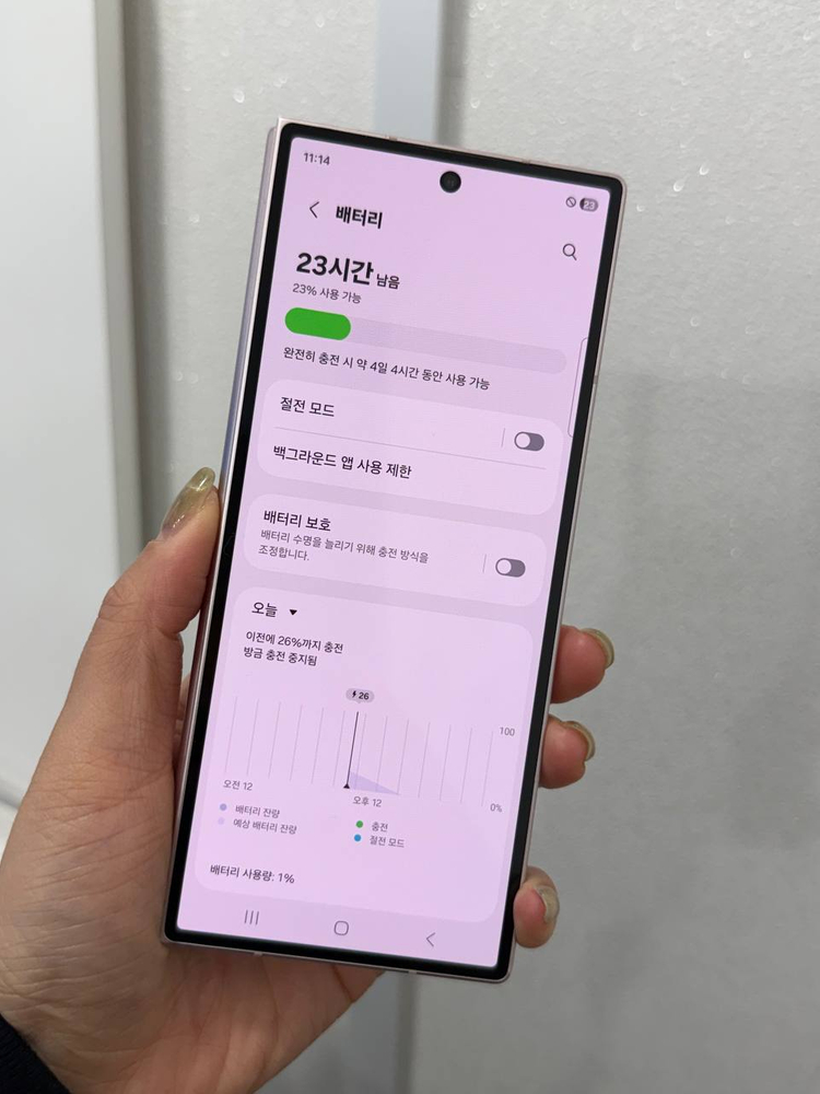 S급)갤럭시Z폴드6 핑크 256GB Y1530--6