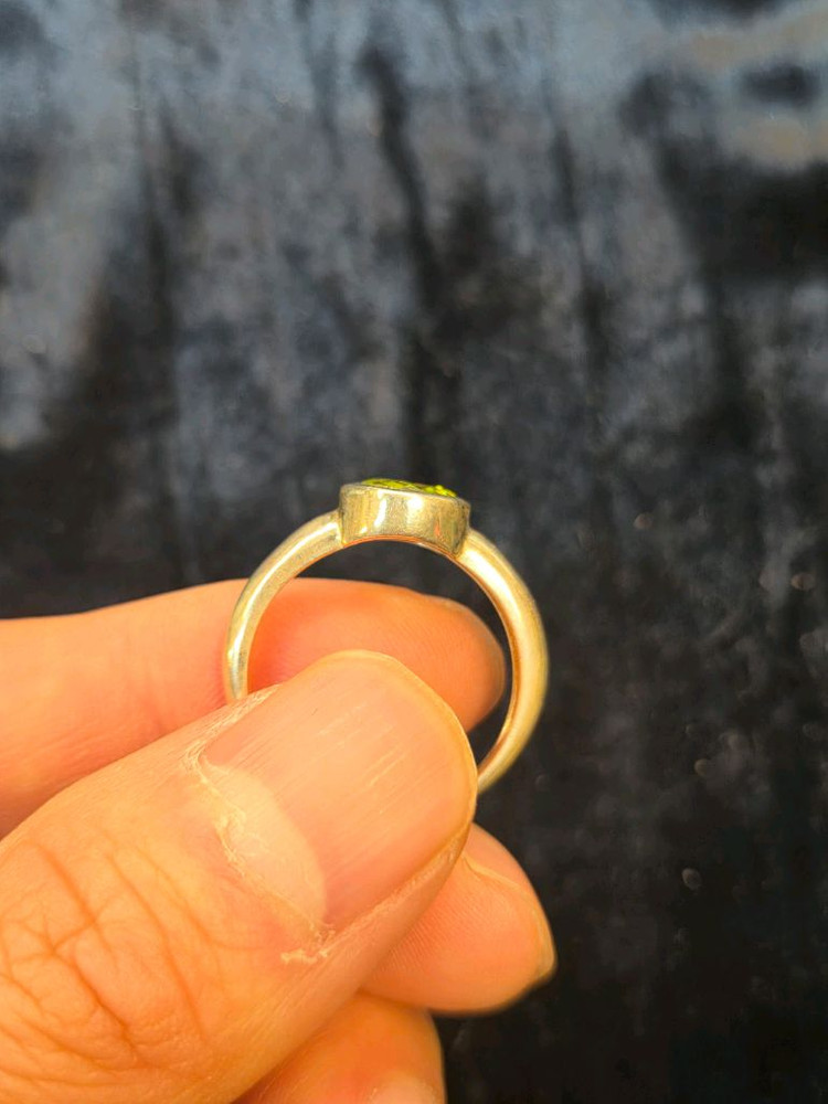 페리도트 은반지 이미지