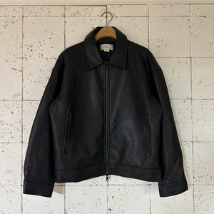 S 라퍼지스토어 가죽 블루종 자켓 블랙