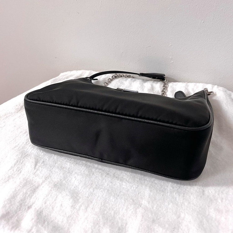 [S급/정품] 프라다 테수토 사피아노 2005 호보백 가방 블랙--7