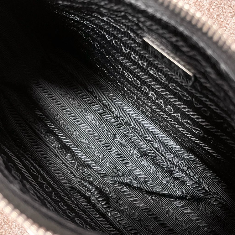 [S급/정품] 프라다 테수토 사피아노 2005 호보백 가방 블랙--8