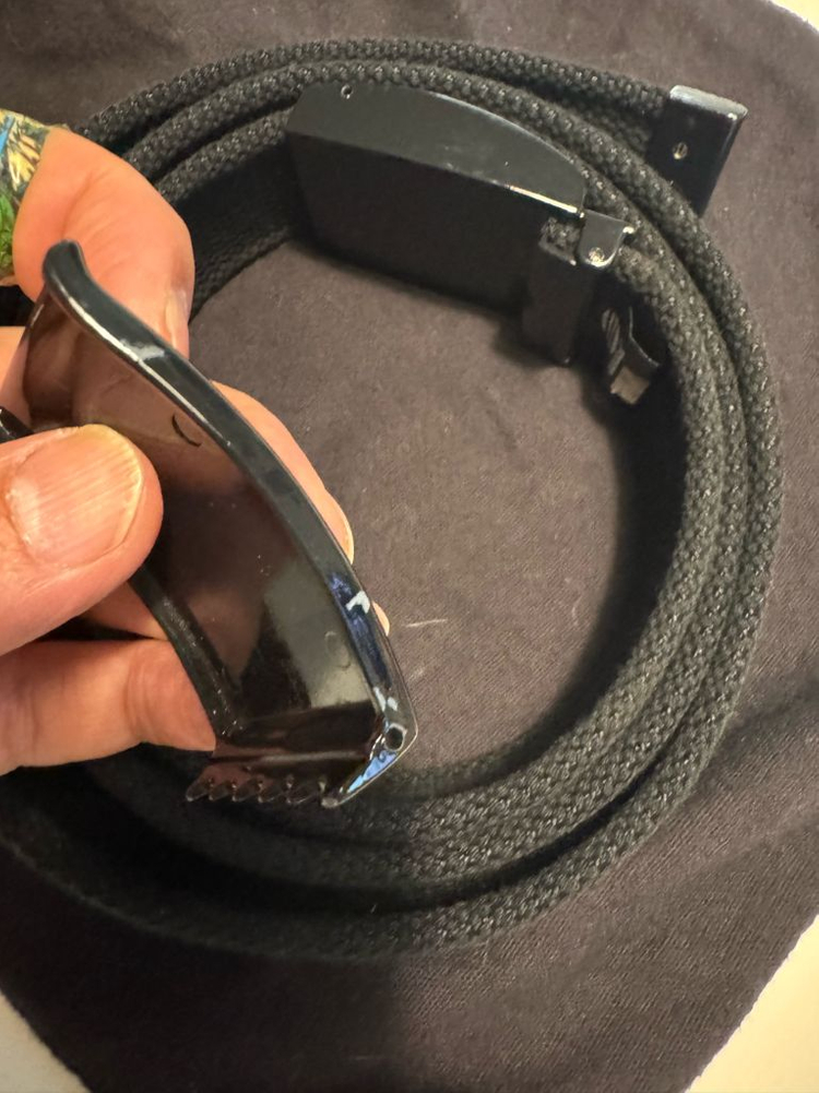 프랑스구매 Y-3 로고 버클벨트--1