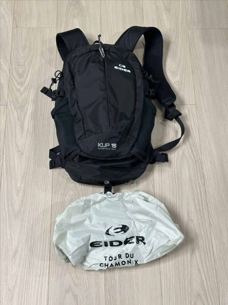 아이더 KUP 15 등산 배낭 쿠프15 블랙 새상품--4