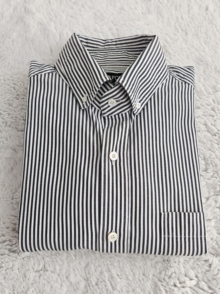 톰포드 스트라이프 셔츠 [ 로로피아나 쿠치넬리 루이비통 키톤 벨루티 에르메스 톰포드 ]--2