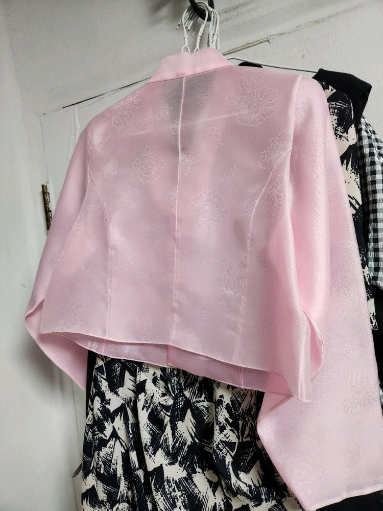 핑크 저고리 보라 치마 개량한복 세트66~77--2