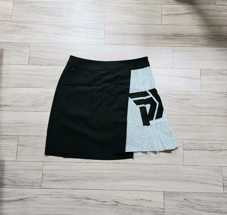 미사용) PXG 빅로고 투톤컬러 스커트--1