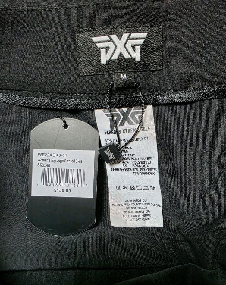 미사용) PXG 빅로고 투톤컬러 스커트--3