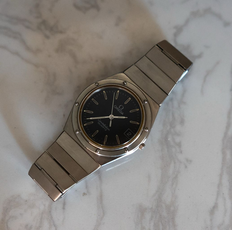 (희귀) 오메가 컨스틸레이션 로얄오크 마리너 빈티지 쿼츠 시계 이미지
