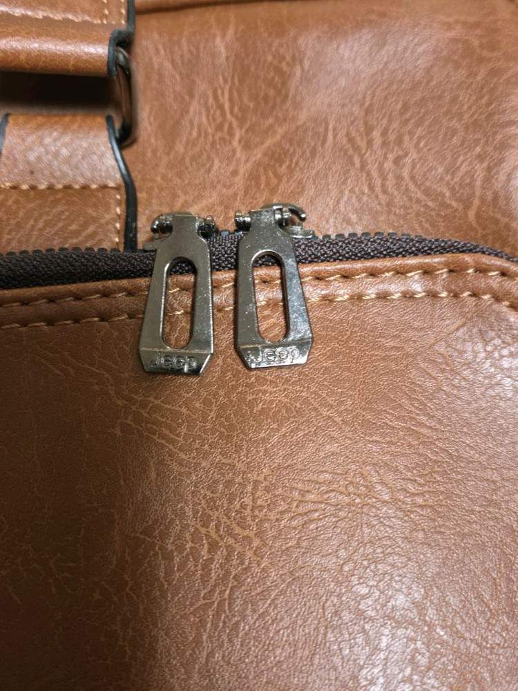 Buluo 남성 서류 노트북 가죽 가방 브라운 미사용 새제--3