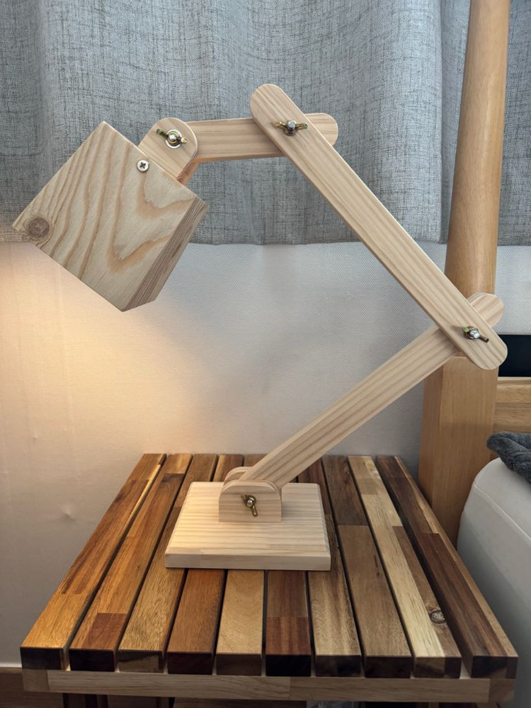 우드 스탠드 조명--1