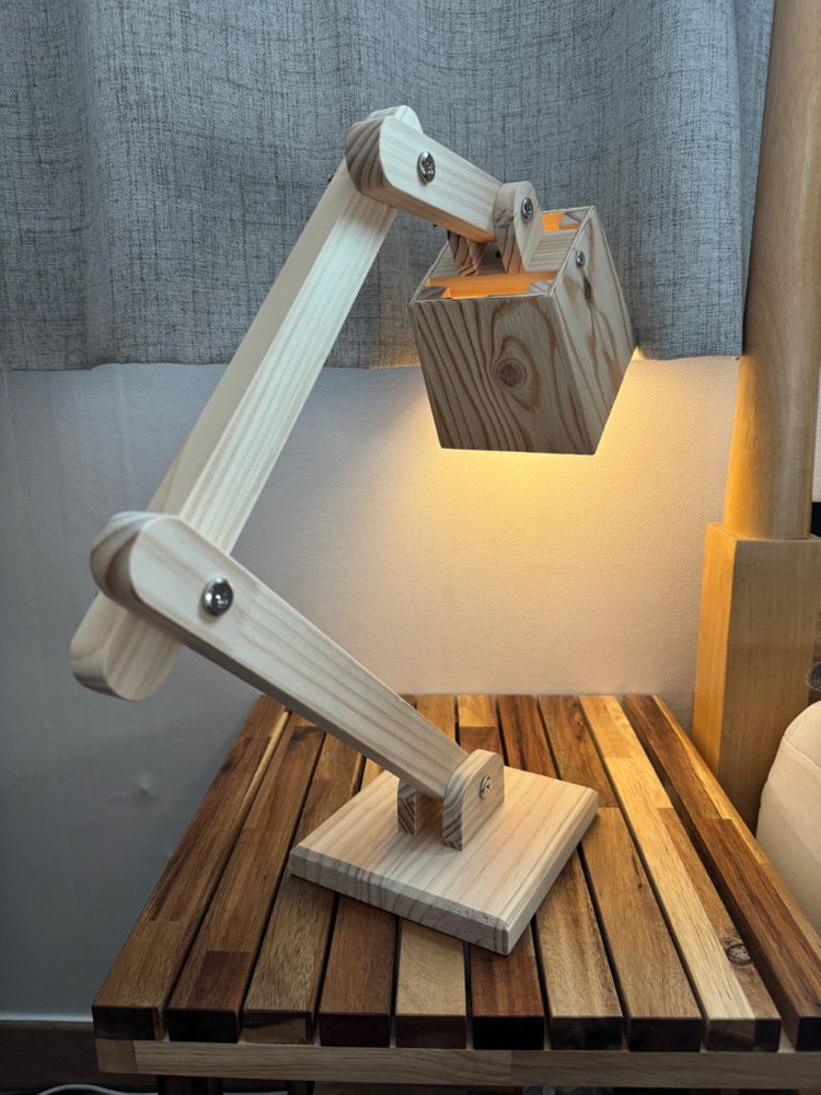 우드 스탠드 조명--4