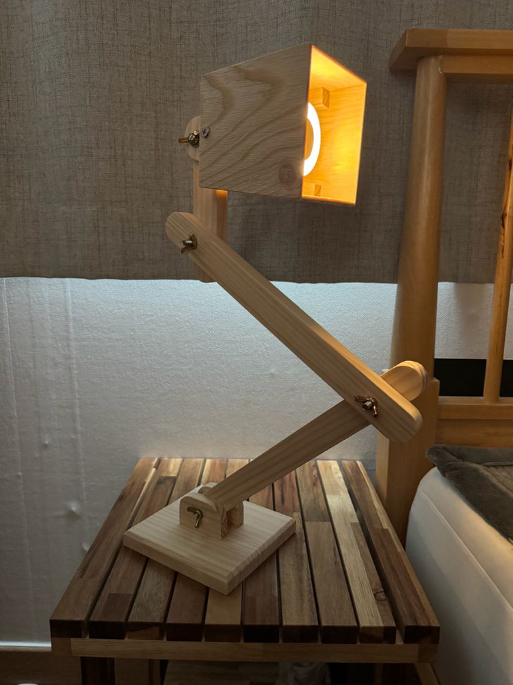 우드 스탠드 조명--6