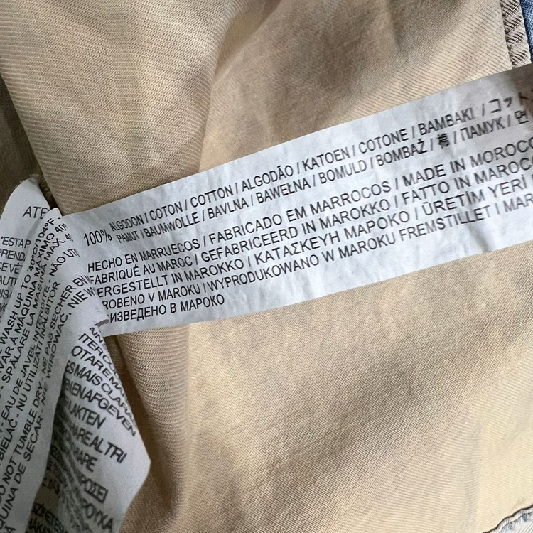 M) ZARA 자라 빈티지 워싱 데님셔츠 남방 청남방 이미지