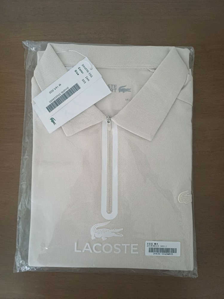 라코스테 남성 반집업 폴로 티셔츠 반팔--1