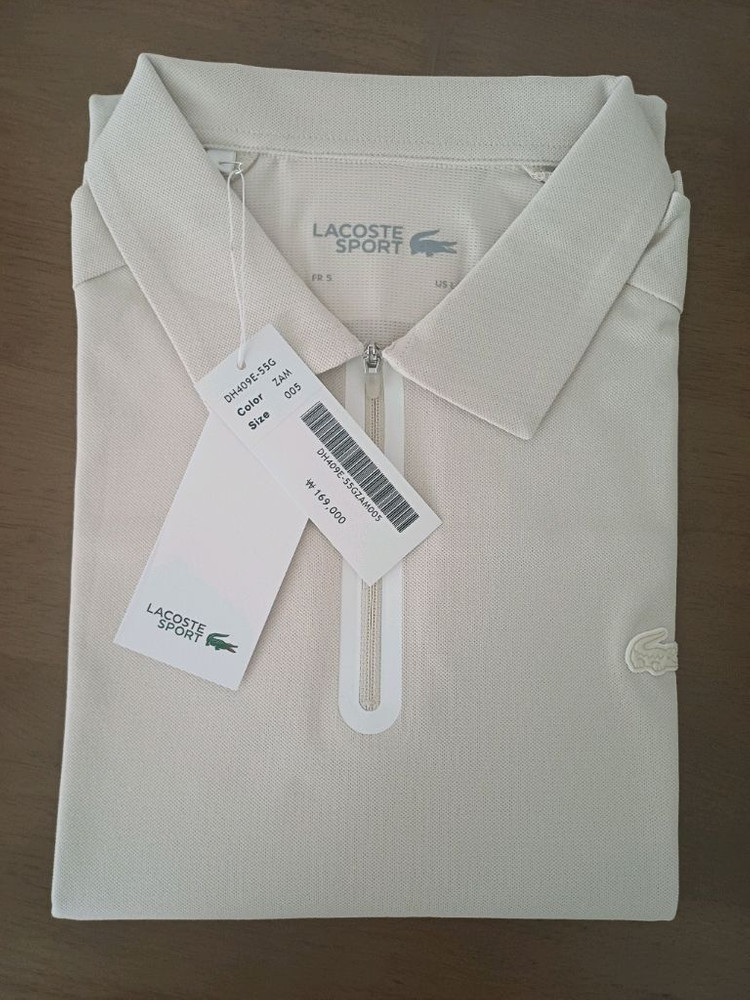 라코스테 남성 반집업 폴로 티셔츠 반팔--2