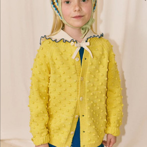 미샤앤퍼프 팝콘가디건 노랑 6y 새상품