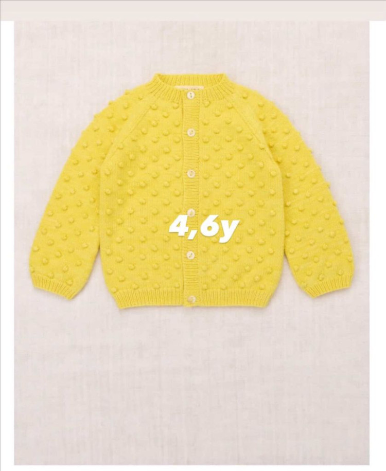 미샤앤퍼프 팝콘가디건 노랑 6y 새상품--1