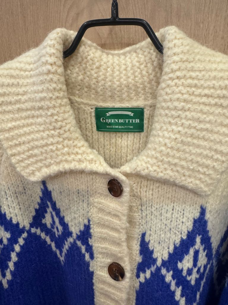 GREEN BUTTER 그린버터노르딕울가디건 이미지