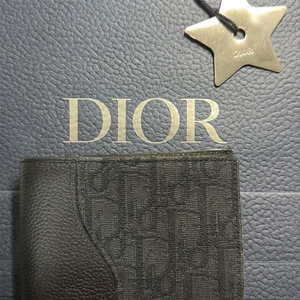 디올 오블리크 새들 카드지갑