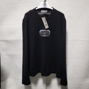 [새상품급] XL / 디올 꾸뛰르 자수 로고 캐시미어 니트